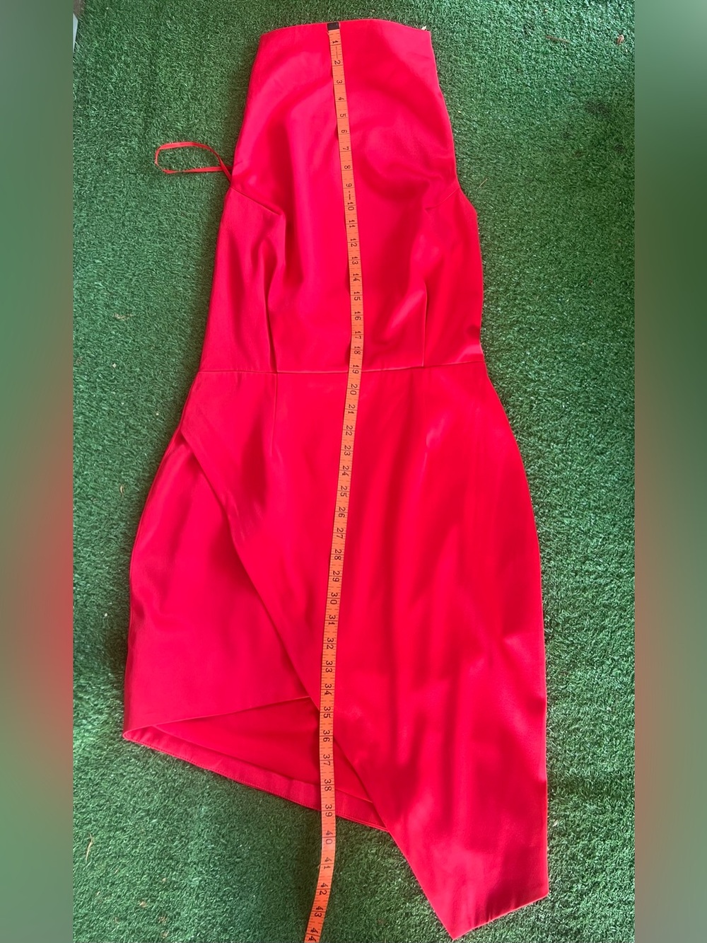 Elliatt Red Draped Halter Asymmetrical Dress - Picture 8 of 10
